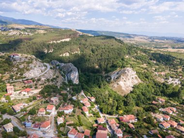 Amazing Aerial view of Ilindentsi Village, Blagoevgrad region, Bulgaria