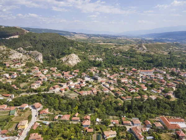 Amazing Aerial View Ilindentsi Village Blagoevgrad Region Bulgaria — Fotografia de Stock