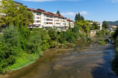 TROYAN, BULGARIA - 31 Ağustos 2021: Bulgaristan 'ın Troyan, Lovech bölgesinin inanılmaz manzarası