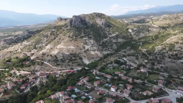 Incroyable Vue Aérienne Village Ilindentsi Région Blagoevgrad Bulgarie — Video