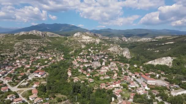 Amazing Aerial View Ilindentsi Village Regio Blagoevgrad Bulgarije — Stockvideo