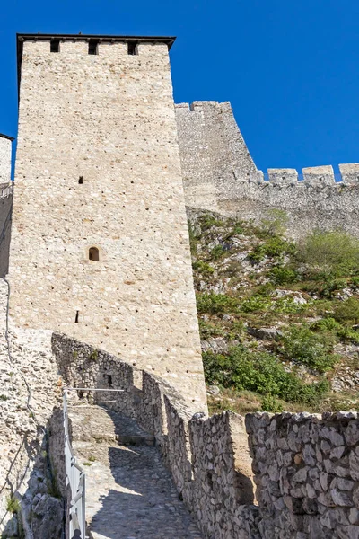 Golubac Serbia August 2019 Golubac Fortress Medieval Fortified Town Coast — Foto Stock