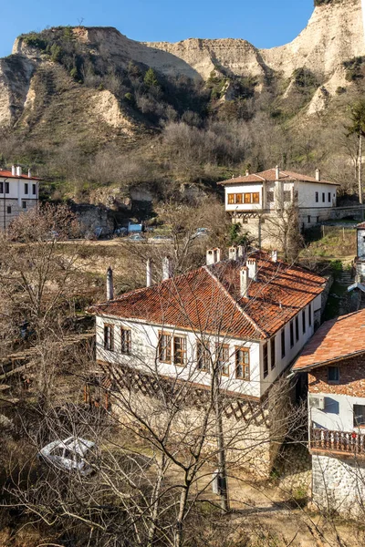 Μελνικ Βουλγαρια Δεκεμβριου 2019 Τυπικοί Δρόμοι Και Παλιά Σπίτια Στην — Φωτογραφία Αρχείου