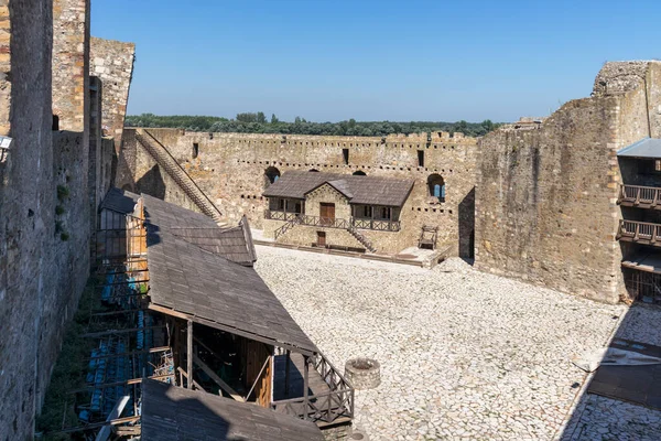 Smederevo Σερβια Αυγουστου 2019 Καταστροφή Φρουρίου Στις Ακτές Του Ποταμού — Φωτογραφία Αρχείου