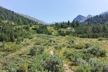 Bulgaristan 'ın Begovitsa kulübesi yakınlarındaki Pirin Dağı' nın şaşırtıcı manzarası