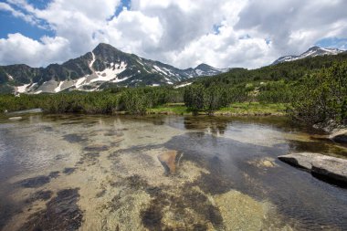 Bulgaristan 'ın Popovo Gölü yakınlarındaki Pirin Dağı' nın İnanılmaz Yaz Manzarası