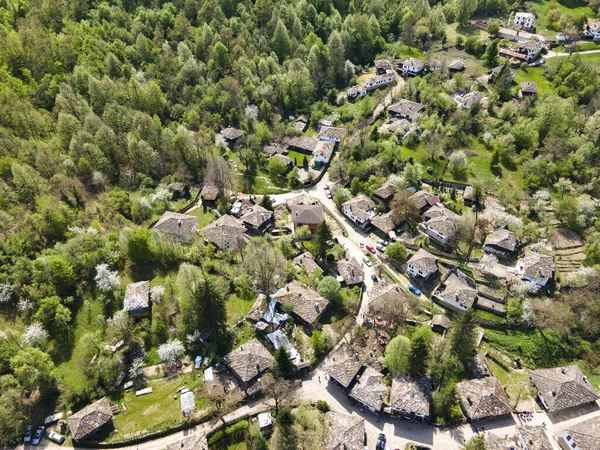 Aerial Spring View Village Bozhentsi Gabrovo Region Bulgaria — Stock Photo, Image