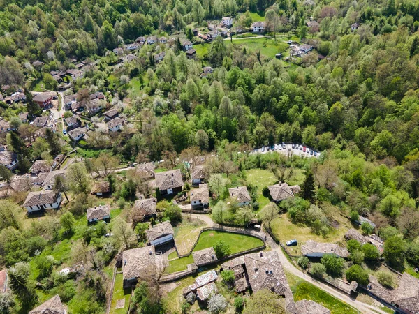 Aerial Spring View Village Bozhentsi Gabrovo Region Bulgaria — Stock Photo, Image