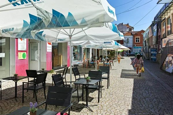 Plovdiv Bulgaria August 2022 Typical Street Houses Pedestrian Streets City —  Fotos de Stock