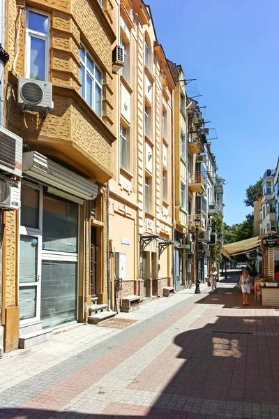Plovdiv Bulgaria August 2022 Typical Street Houses Pedestrian Streets City — Stock fotografie
