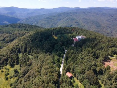 Aerial summer view of Koprivkite area at Rhodopes Mountain, Plovdiv Region, Bulgaria