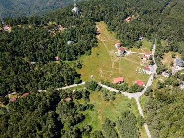 Aerial summer view of Koprivkite area at Rhodopes Mountain, Plovdiv Region, Bulgaria