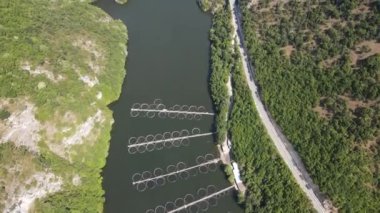 Aerial Summer view of Krichim Reservoir, Rhodopes Mountain, Plovdiv Region, Bulgaria