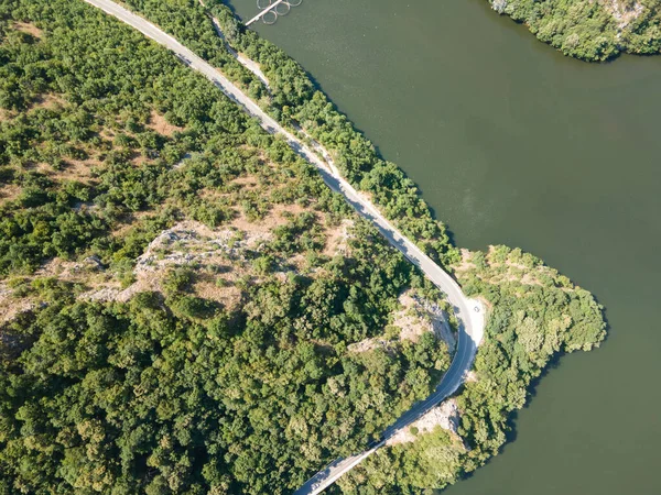 Veduta Aerea Del Krichim Reservoir Rodopi Regione Plovdiv Bulgaria — Foto Stock