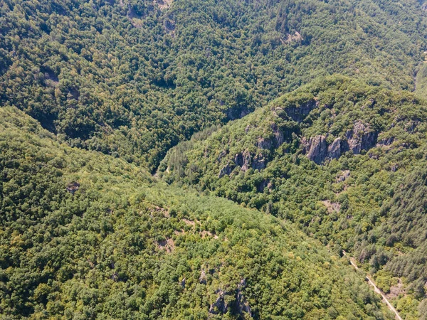 Aerial Summer View Ecotrail Struilitsa Devin River Gorge Smolyan Region — 图库照片