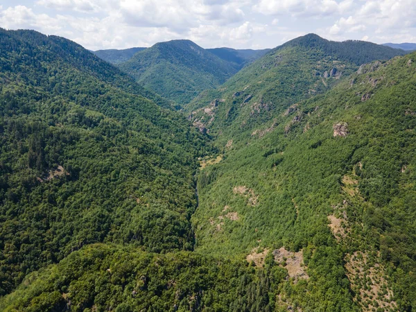 Aerial Summer View Ecotrail Struilitsa Devin River Gorge Smolyan Region — Stockfoto