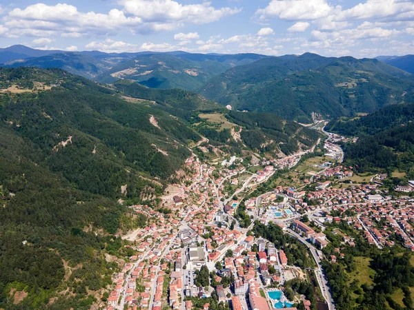 Aerial View Famous Spa Resort Town Devin Smolyan Region Bulgaria — Stock fotografie