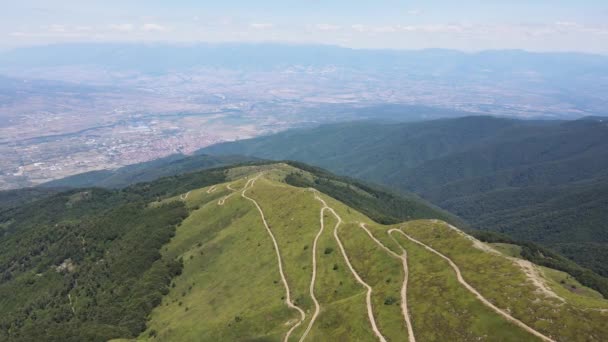 Amazing Aerial View Belasitsa Mountain Blagoevgrad Region Bulgaria — Stockvideo