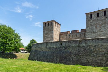 Bulgaristan 'ın Vidin kentindeki Tuna Nehri kıyısındaki Ortaçağ Baba Vida Kalesi
