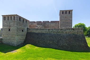 Bulgaristan 'ın Vidin kentindeki Tuna Nehri kıyısındaki Ortaçağ Baba Vida Kalesi