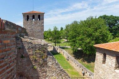Bulgaristan 'ın Vidin kentindeki Tuna Nehri kıyısındaki Ortaçağ Baba Vida Kalesi