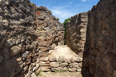 Bulgaristan 'ın Vidin kentindeki Tuna Nehri kıyısındaki Ortaçağ Baba Vida Kalesi