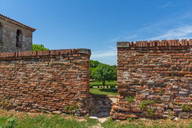 Bulgaristan 'ın Vidin kentindeki Tuna Nehri kıyısındaki Ortaçağ Baba Vida Kalesi