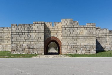 İlk Bulgar İmparatorluğu Ortaçağ Kalesi Pliska, başkenti kalıntıları Shumen bölge, Bulgaristan