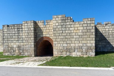 İlk Bulgar İmparatorluğu Ortaçağ Kalesi Pliska, başkenti kalıntıları Shumen bölge, Bulgaristan