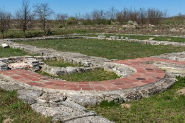 İlk Bulgar İmparatorluğu Ortaçağ Kalesi Pliska, başkenti kalıntıları Shumen bölge, Bulgaristan