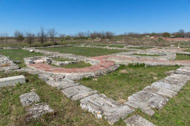 İlk Bulgar İmparatorluğu Ortaçağ Kalesi Pliska, başkenti kalıntıları Shumen bölge, Bulgaristan