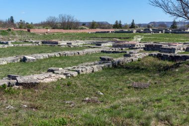 İlk Bulgar İmparatorluğu Ortaçağ Kalesi Pliska, başkenti kalıntıları Shumen bölge, Bulgaristan