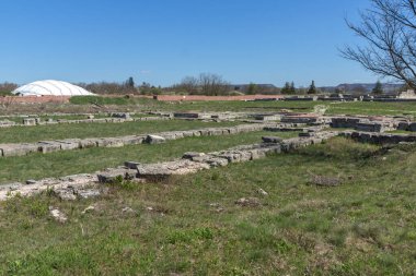 İlk Bulgar İmparatorluğu Ortaçağ Kalesi Pliska, başkenti kalıntıları Shumen bölge, Bulgaristan