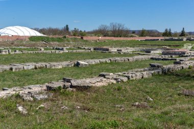 İlk Bulgar İmparatorluğu Ortaçağ Kalesi Pliska, başkenti kalıntıları Shumen bölge, Bulgaristan