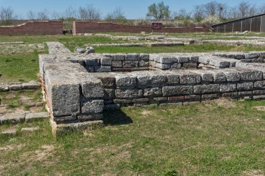 İlk Bulgar İmparatorluğu Ortaçağ Kalesi Pliska, başkenti kalıntıları Shumen bölge, Bulgaristan
