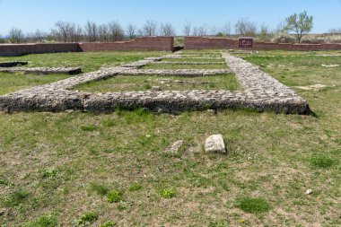 İlk Bulgar İmparatorluğu Ortaçağ Kalesi Pliska, başkenti kalıntıları Shumen bölge, Bulgaristan
