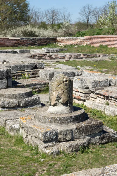 Fővárosa Első Bolgár Birodalom Középkori Erődítmény Pliska Romjai Régió Shumen — Stock Fotó