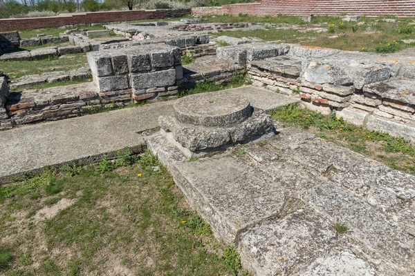 Ruiny Stolicy Bizancjum Średniowieczna Twierdza Pliska Regionie Szumen Bułgaria — Zdjęcie stockowe