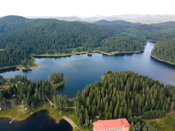 Luftbild Des Schiroka Poljana Stausees Pazardschik Gebiet Bulgarien — Stockfoto