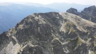 Aerial summer view of Lovnitsa peak, Rila Mountain, Bulgaria