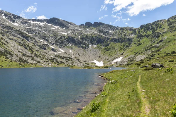 Amazing Landscape Rila Mountain Fish Lakes Ribni Ezera Bulgaria — Foto Stock