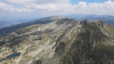 Aerial summer view of Golyan Kupen peak, Rila Mountain, Bulgaria