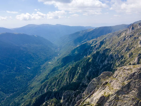 Aerial summer view of Rila Mountain near Lovnitsa peak, Bulgaria