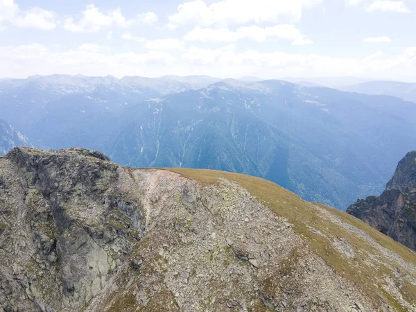 Aerial Summer View Rila Mountain Lovnitsa Peak Bulgaria — Foto Stock