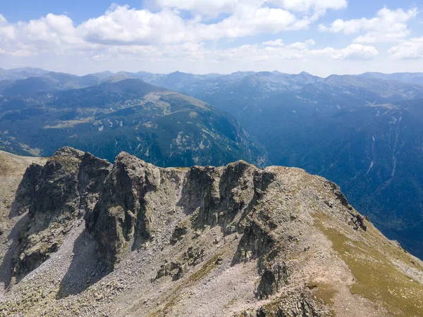 Aerial Summer View Rila Mountain Lovnitsa Peak Bulgaria — Zdjęcie stockowe