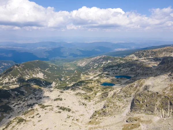 Aerial Summer View Rila Mountain Lovnitsa Peak Bulgaria — Stok Foto