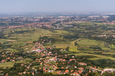 Amazing Landscape from Avala Tower near city of Belgrade, Serbia