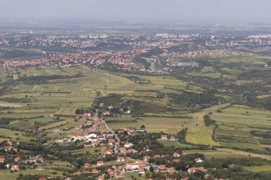 Amazing Landscape from Avala Tower near city of Belgrade, Serbia