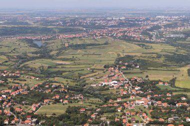 Amazing Landscape from Avala Tower near city of Belgrade, Serbia