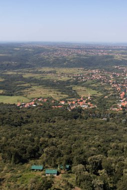 Amazing Landscape from Avala Tower near city of Belgrade, Serbia